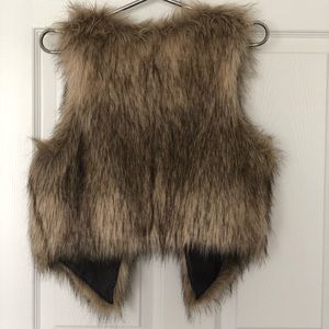 Faux fur vest